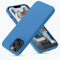 OIIAEE Silicone Case Designed for iPhone 13 Pro Max Case, Ultra Slim Shockproof Protective Liquid Silicone Phone Case with Soft Anti-Scratch Microfiber Lining, 6.7 inch, Blue