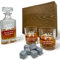 Whisky Set Feuerwehr Gravur und Wunschtext Karaffe 700 ml und Gläser personalisiert Holzbox Geschenk (Motiv 1: Feuerwehrhelm, Nur Karaffe)