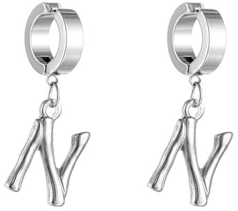 Earrings Set, Lustige Ohrringe 26 Buchstaben Edelstahl Ohrringe Damen Vintage Geschenk Hochzeit