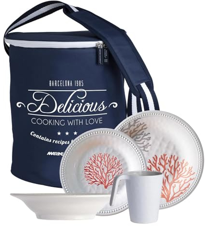 Geschirr Set Harmony Serenity, 16 teilig, plus Tragetasche