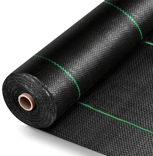 MRWiZMS Unkrautvlies Gartenvlies 100g/m², Unkrautschutzfolie für Garten,reißfest Unkrautfolie Bändchengewebe Wasserdurchlässig,Hohe UV Stabilisierung (30m² (2m x 15m))
