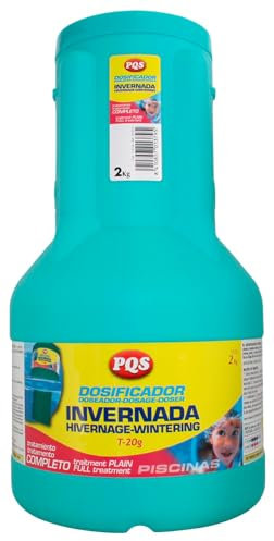 PQS - Dosificador Invernada Sin Cobre - Tratamiento de Invierno para Piscinas - Desinfectante, Floculante y Estabilizador pH - Sin Sulfato de Cobre - hasta 7 Semanas - Uso Único - 2 kg