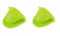 Mini Oven Gloves,Thicken Silicone Oven Mitt Heat Resistant Pinch Covers for Baking Cooking BBQ Grilling (Green)