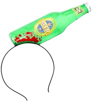 Boolavard Halloween Hair Hoop Horror Blood Fake Ax Saws Knife Gothic Headband Prop Decor (Bottle)