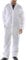Poly Prop White Economy Lightweight Disposable Overall Boilersuit - Zip up, elasticated hood, ankles and wrists (Small)