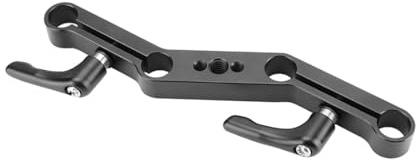 CS PRIORITY Z Shape 190mm Clamp Mount Bracket 15mm Rail Tube Rod Clamp 1/4 3/8 Thread for Railblock Shoulder Rig Support System DSL Camera (TypeB)