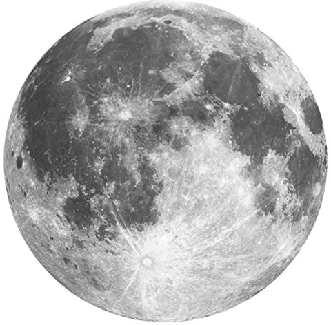 CRILSTYLEO 3D Floor Sticker Wall Art Stickers Floor Stickers Kitchen Wall Decal 3D Wall Decor Stickers Earth Vinyl Sticker Moon Decorations 3D Wall Decals Floor Decor Peel and Stick Wallpaper