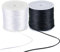 PandaHall - 2 rotoli di filo di nylon nero da 1 mm, per nodi cinesi, lavori fai da te, macramè, braccialetti dell'amicizia, gioielli