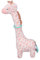 Plüsch-Giraffe-Spielzeug, Babyrassel mit Beißring, Plüsch-Giraffe-Spielzeug für Neugeborene (PINK)