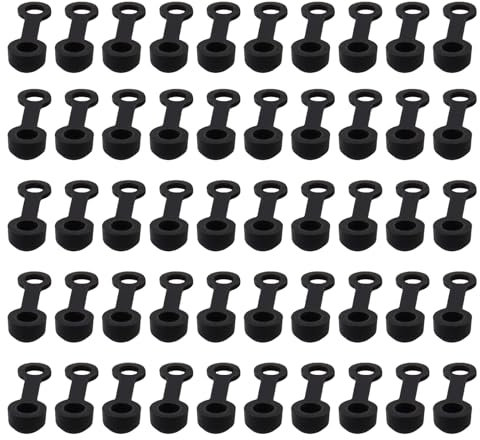 Ywmsfl 50Pcs Bicycles Hydraulic Brake Bleed Nipple Caps Hydraulic Brake Caliper Nipple Covers Soft Brake Screw Caps