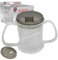 Wolvex 350ML Adult Drinking Cup with Comfortable Round Handle, 2 Style Lids, and Anti-Spill Features - Ideal Beaker for Disabled Adults, Dishwasher & Microwave Safe, Lightweight, BPA-Free Sippy (Grey)