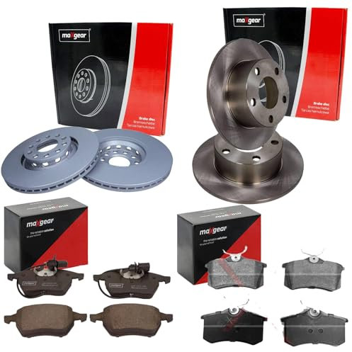 Bremsscheiben + Beläge vorne + hinten passend für Passat 3B 3BG 2WD