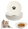 Samlonge Lot de 6 Gamelle Chat Ceramique, Bol pour Chats Porcelaine, Gamelle pour Chat Fatigue Moustaches, Plat Nourriture Chat, Gamella Chat Anti Glouton, Assiettes Plates pour Chat Chien Petits