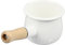 TOPPERFUN 1 Pz Lattiera smaltata latte pentole stufa padella pentola casseruola smaltata Di legno bianca