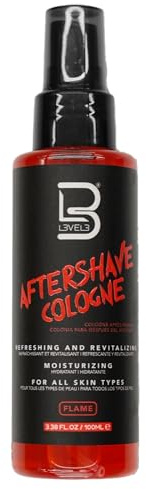 L3 Level 3 After Shave Spray Cologne - Softens Skin - Refreshes and Relieves Face and Skin - Moisturizing Formula Level Three After Shaving 100 ml