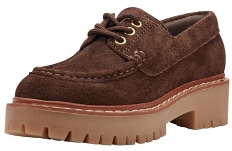 Marc Fisher LTD Women's Nerida Loafer, Dark Brown Suede 201, 9 UK