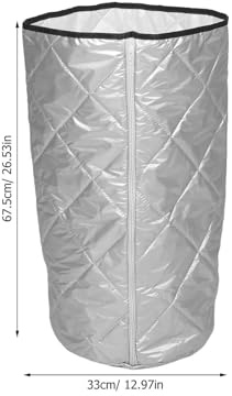 Sewroro Housse Isolante pour Bouteille de Gaz 15 Kg en Tissu Oxford Renforcé Doublure Coton Protection Imperméable et Anti-Poussière pour Camping Barbecue et Stockage Extérieur