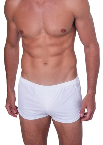 BIMONI Herren Boxer Trunk Homewear – Atmungsaktive Shorts mit Front-Beutel, Bequeme Lounge-Underwear für Zuhause