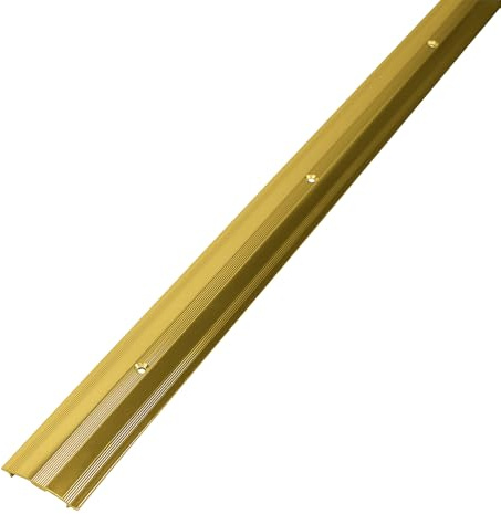 Project DIY® Carpet to Carpet Extra Wide Cover Strip – 58mm x 900mm – Gold or Silver Door Threshold Bar – Includes 6 Colour Matching Screws (Gold)