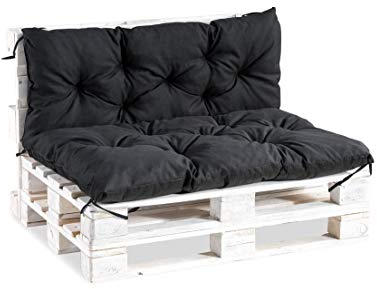 Mayaadi-Home Palettenauflage Palettenkissen Kissen Palettensofa Euro Paletten Polster MH-TMPA Schwarz