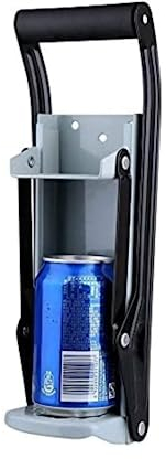 Broyeur de canettes pour recyclage à fixation murale, Presse de Canette avec Ouvre-Bouteille Intégré Broyeur de Canettes Fixation Murale avec Bras de Levier pour Canettes de Boissons jusqu'à 16 oz
