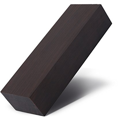 Gorgeri Ebony Wood Lumber Blank, 12 * 4 * 2.5cm, 170g, 1 Piece Material for Music Instruments Tools