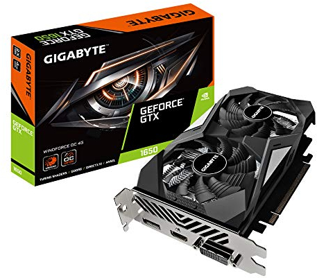 Gigabyte GeForce GTX 1650 WindForce OC 4GB GDDR6 Graphics Card, GV-N1656WF2OC-4GD