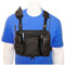 RCH-601D Double Radio Chest Harness Shoulder Radio Holster Chest Pack with Adjustable Radio Pouch That Will Adjust to fit a Radio from 4-3/4 up to 9 Tall Radio. Made in USA by Holsterguy