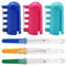NC 3 Stück Fingerhut Fingerring Stricken 3 Stück Nahttrenner Fingerhut Werkzeug Stricken Stricken Fingerhut Garn Federführungen Kunststoff Geflochtene Knuckle Stricknadel Fingerhut Nähzubehör
