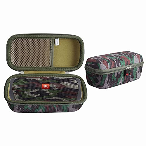 Hermitshell Étui de voyage rigide pour enceinte Bluetooth portable étanche JBL FLIP 5/JBL FLIP 6/JBL Flip 7 (camouflage)