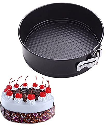 HAADI Round Cake Tin Storage for Baking Non Stick Liner Cake Mould Baking Tray with Quick Release Spring Form Cheesecake Pans for Wedding, Birthday,Christmas-26cm