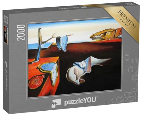 puzzleYOU: Puzzle 2000 Teile „Ölgemälde von Salvador Dalí: Die verrinnende Zeit“ – aus der Puzzle-Kollektion Gemälde