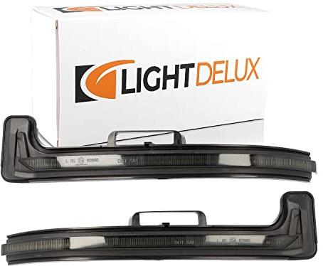 LIGHTDELUX Ersatz für LED Spiegelblinker Blinkleuchte Dynamisch Links Rechts Laufblinker mit Zulassung V-172014