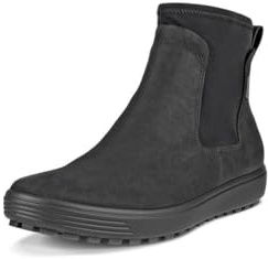 Ecco Damen Soft 7 TRED Chelsea Boot, Black/Black, 43 EU