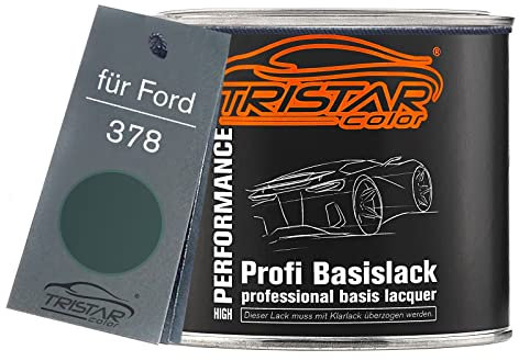 TRISTARcolor Vernice per auto Barattolo pronto all’uso per Ford 378 Bumper Green/Dunkelgrün Bumper Vernice di base 0,5L