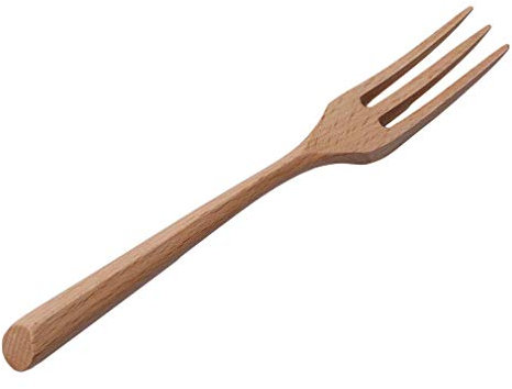 Holzgabel Wiederverwendbares Besteck Küchenwerkzeuge, Gabel kostengünstig und Robust langlebig