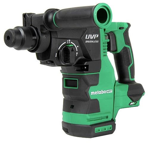 Metabo HPT Cordless 36V MultiVolt™ Rotary Hammer | Tool Only - No Battery | SDS Plus | 1-1/8-Inch | LED Level | User Vibration Protection | DH3628DAQ4