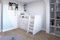 Marlux-Meble Hochbett JSM-1 80x190 TREPPE RECHTS 129 cm Hoch mit Kleiderschrank Schreibtisch Schränke Matt Funktionsbett Etagenbett Stockbett Kinderhochbett Jugendhochbett (Weiß Matt)