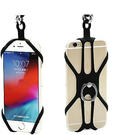 WKRTDY Cordes pour Téléphones Portables avec Longe et Porte-clés - 2 Pièces - Tour de Cou Universel pour Téléphone - Pratique et Stylé.