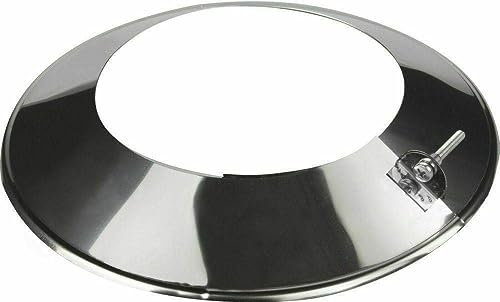 Edelstahl Wandrosette Blende Rosette Ø Innen 180mm für Kaminrohr Ofenrohr Doppelwandiges Rohr Rauchrohr Schornstein Abgasrohr Doppelwandig Isoliert Wandstärke 0,6mm (Innen 180mm, Abdeckrosette)