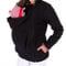 Mdrcg 3 en 1 Porte-bébé Maternité Veste Multifonctionnel Hiver Femme,Kangourou Veste de maternité, Longues Convient pour L'automne Et l'hiver,Noir,M