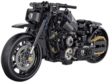 Motorcycle Building Kits, 586 Pieces Super Motorcycle Set for Adults, Technology Motorbike Building Set Construction Toys Compatible with Major Brands