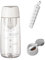 Pilulier Portable 7 Jours, 2 en 1 Bouteille Pilulier Portable, Boîte Pilulier 7 Jours Boîte Médicale Tasse, 600ml, Pilulier Portable pour Extérieur, Camping, Voyages (Bianco)