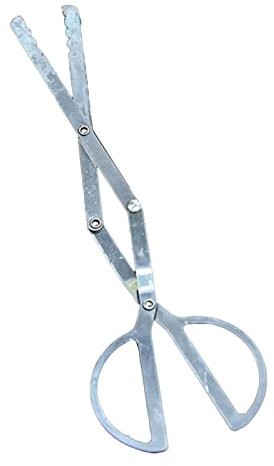 Topyond Agarrador De Troncos Plegable con Estabilizador De Pinzas De Fuego: Herramienta Robusta para Acampar Al Aire Libre para Troncos Largos Y Leña