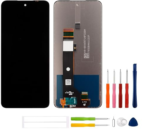 swark Pantalla LCD de 6,5 pulgadas compatible con Motorola Moto G53 XT2335-2 (negro sin marco) pantalla LCD táctil reemplazo + juego de herramientas