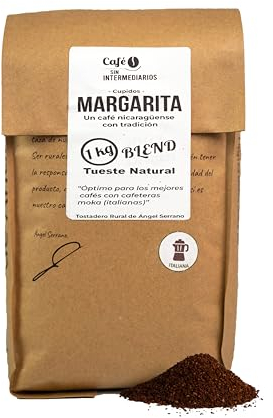 CAFE SIN INTERMEDIARIOS - Clavel - Café Colombia para Cafetera Italiana - Moka 1Kg - Tostado Semanal - Envasado y molinado al envío - Intensidad de sabor baja - Ideal para Café Solo