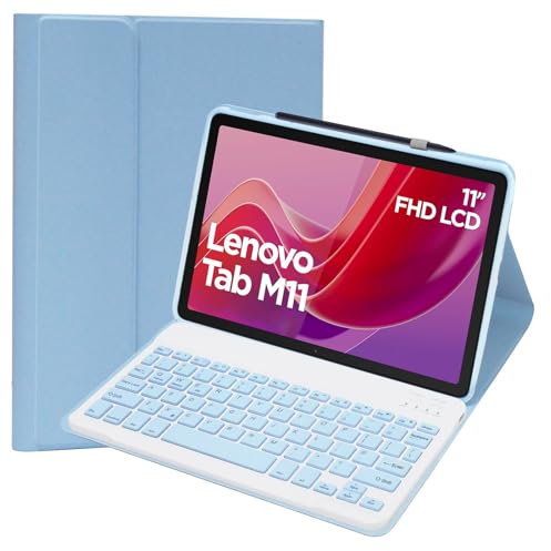 KTOITION Custodia con Tastiera per Lenovo Tab M11 (TB330/TB331) 2024, Rimovibile Bluetooth Tastiera Italiana per Lenovo M11 Tablet 2024 11 Pollici (2)