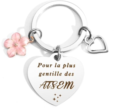 Cadeau Maitresse D'école - Porte Clef, Atsem, Maitre, Prof - Fin D'année - Noel