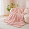 Nayoroom Kuscheldecke Winter Flauschig Kaninchen Fleecedecke 220x240 cm Rosa Warm Fellimitat Decke Kuschelig Wolle Aesthetic Wohndecke Winter Wolldecken Weiche Sofadecken für Couch überwurf Set