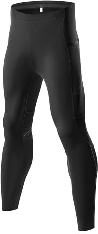 ROCKBROS Lange Fahrradhose Herren und Frauen Radlerhose für Vier Jahreszeiten mit 4D Gepolstert Lange Radhose mit Taschen Laufhose Atmungsaktive MTB